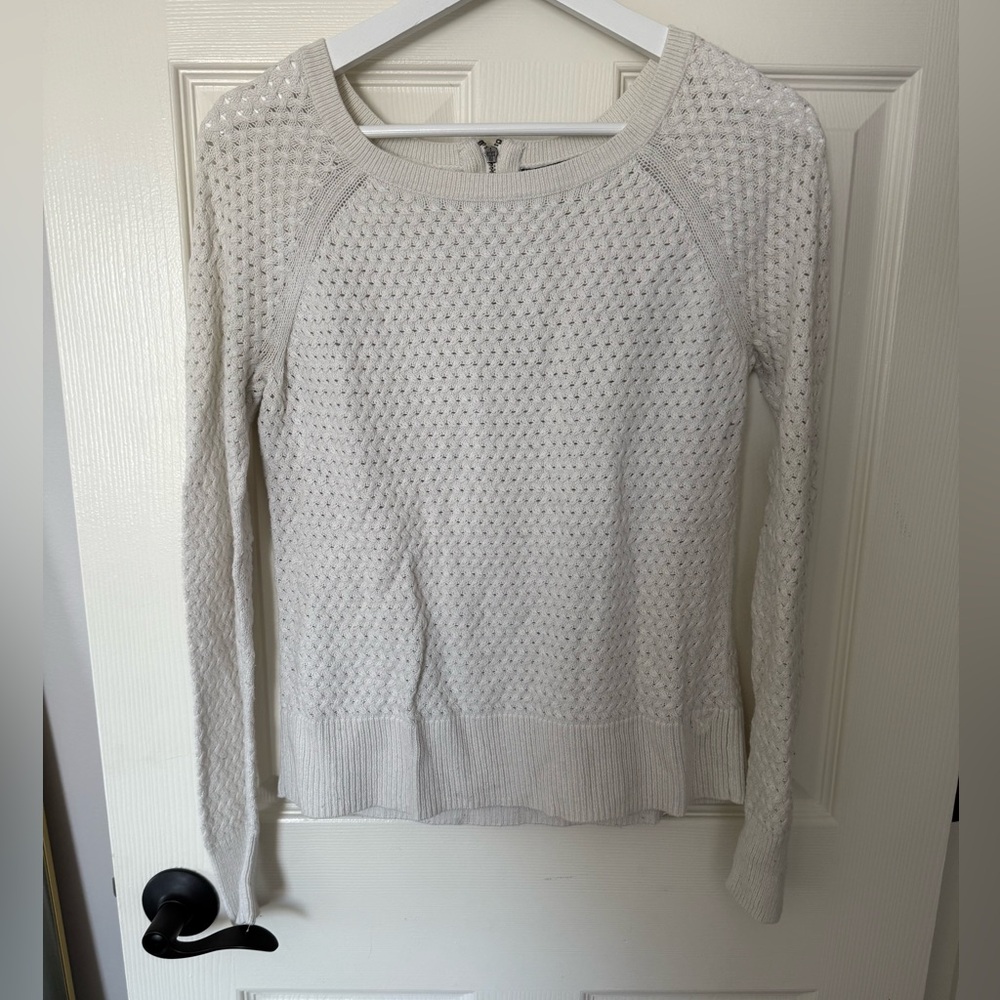 American Eagle Outfitters Cream Crew Neck Sweater